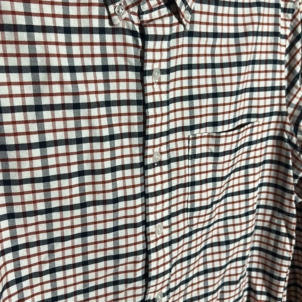 J Crew Men’s Flex Oxford Slim Plaid‎ Shirt | Small